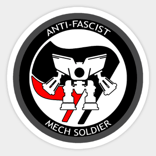 Antifa Mech Soldier Sticker